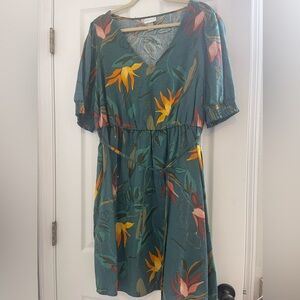 Ava & Viv tropical floral dress